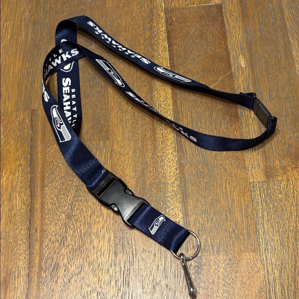 Seattle Seahawks Navy Lanyard